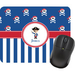 Blue Pirate Rectangular Mouse Pad (Personalized)