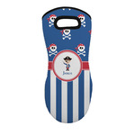 Blue Pirate Neoprene Oven Mitt - Single w/ Name or Text