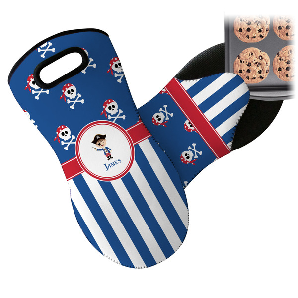 Blue Pirate Neoprene Oven Mitt