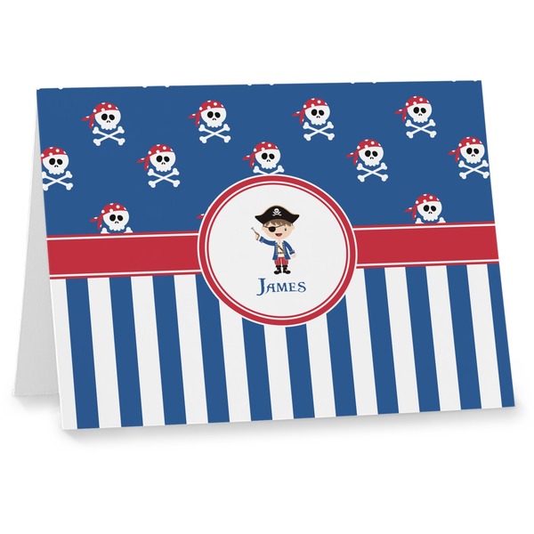 Custom Blue Pirate Note cards (Personalized)