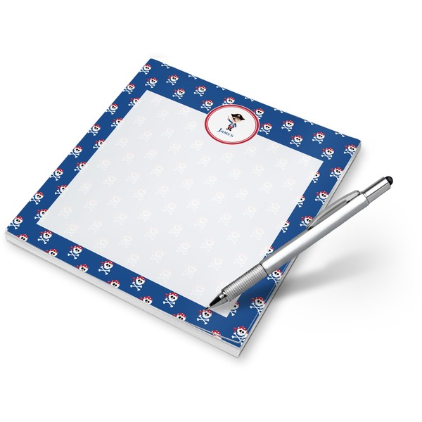 Custom Blue Pirate Notepad (Personalized)