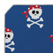 Blue Pirate Octagon Placemat - Single front (DETAIL)