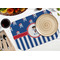 Blue Pirate Octagon Placemat - Single front (LIFESTYLE) Flatlay