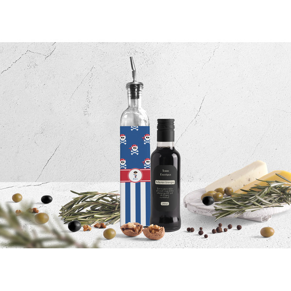 Blue Pirate Oil Dispenser Bottle - Lifestyle Photo