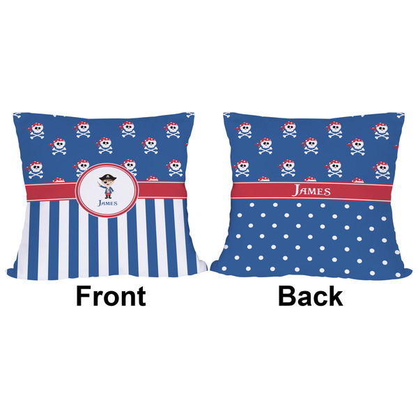 Blue Pirate Outdoor Pillow - 16x16