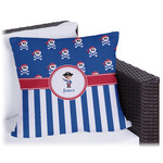 Blue Pirate Outdoor Pillow (Personalized)