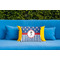 Blue Pirate Outdoor Throw Pillow  - LIFESTYLE (Rectangular - 20x14)