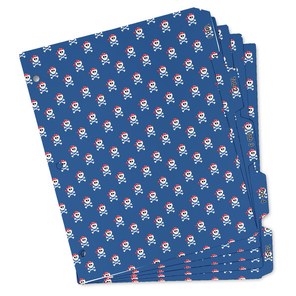 Custom Blue Pirate Binder Tab Divider Set (Personalized)