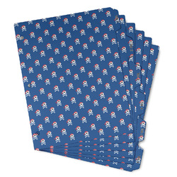 Blue Pirate Binder Tab Divider - Set of 6 (Personalized)