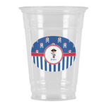 Blue Pirate Party Cups - 16oz (Personalized)