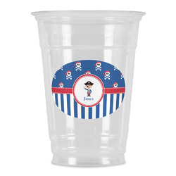 Blue Pirate Party Cups - 16oz (Personalized)
