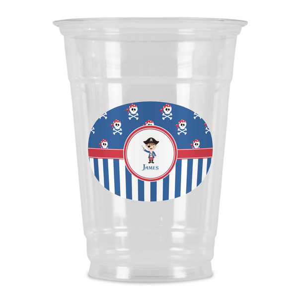 Custom Blue Pirate Party Cups - 16oz (Personalized)