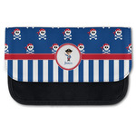 Blue Pirate Canvas Pencil Case w/ Name or Text