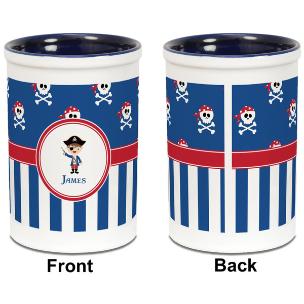 Blue Pirate Pencil Holder - Blue - approval