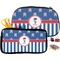 Blue Pirate Pencil / School Supplies Bags Small and Medium