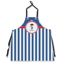Blue Pirate Apron Without Pockets w/ Name or Text
