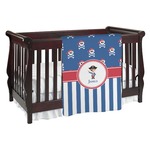 Blue Pirate Baby Blanket (Personalized)