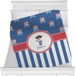 Blue Pirate Minky Blanket (Personalized)