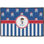 Blue Pirate Door Mat - 36"x24" (Personalized)