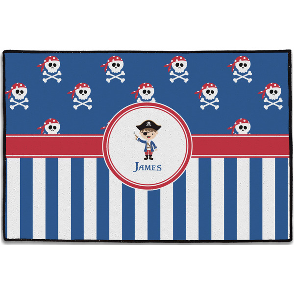 Blue Pirate Personalized Door Mat - 36x24 (APPROVAL)