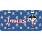 Blue Pirate Front License Plate (Personalized)