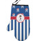 Blue Pirate Personalized Oven Mitt - Left