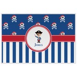 Blue Pirate Laminated Placemat w/ Name or Text
