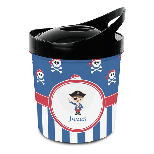 Custom Blue Pirate Plastic Ice Bucket (Personalized)