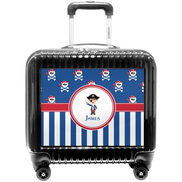 Custom Blue Pirate Pilot / Flight Suitcase (Personalized)