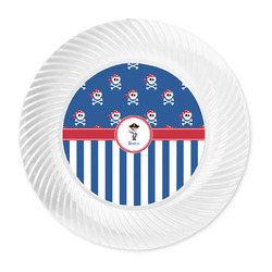 Blue Pirate Plastic Party Dinner Plates - 10" (Personalized)