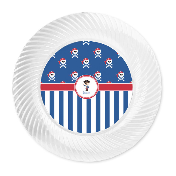 Blue Pirate Plastic Party Dinner Plates - Approval