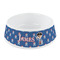 Blue Pirate Plastic Dog Bowl - Small (Personalized)