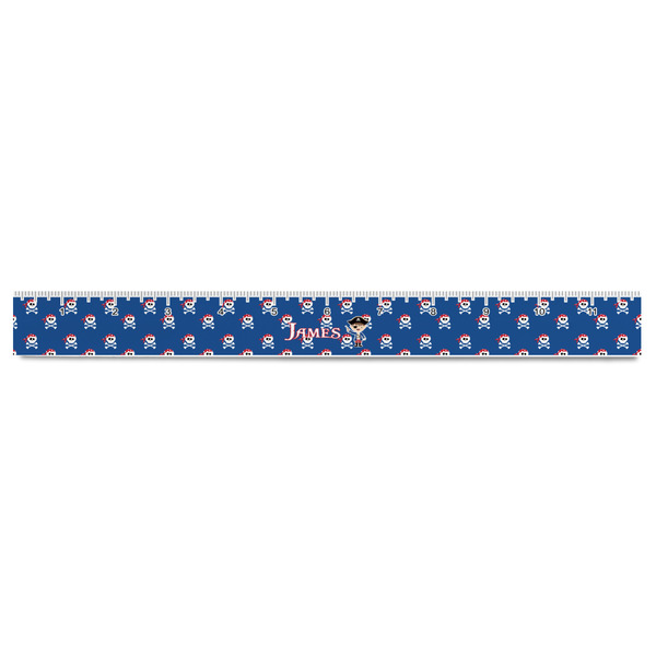 Blue Pirate Plastic Ruler - 12" - FRONT