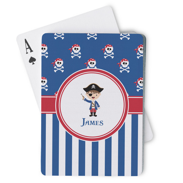 Custom Blue Pirate Playing Cards (Personalized)