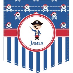 Blue Pirate Iron On Faux Pocket (Personalized)