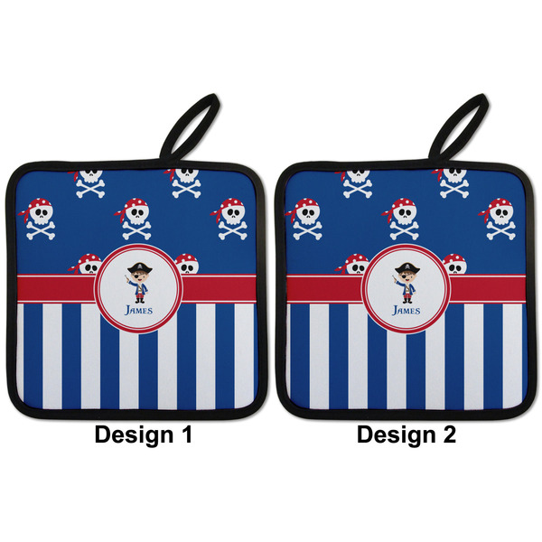 Blue Pirate Pot Holders - Set of 2 APPROVAL