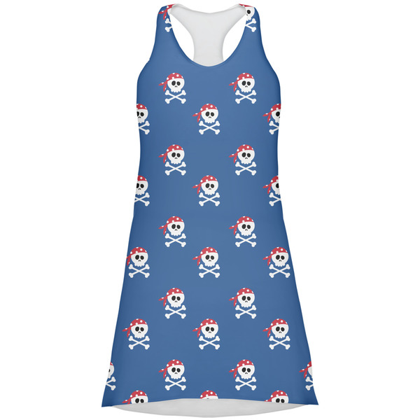 Custom Blue Pirate Racerback Dress - Small