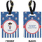 Blue Pirate Rectangle Luggage Tag (Front + Back)