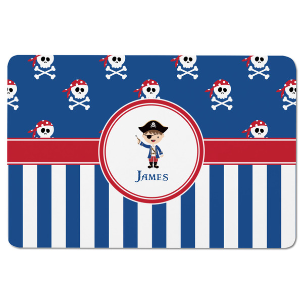 Blue Pirate Rectangular Fridge Magnet - FRONT