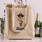 Blue Pirate Reusable Cotton Grocery Bag - In Context
