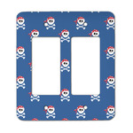 Blue Pirate Rocker Style Light Switch Cover - Two Switch