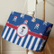 Blue Pirate Large Rope Tote - Life Style