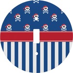 Blue Pirate Round Light Switch Cover