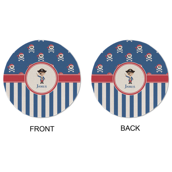 Blue Pirate Round Linen Placemats - APPROVAL (double sided)