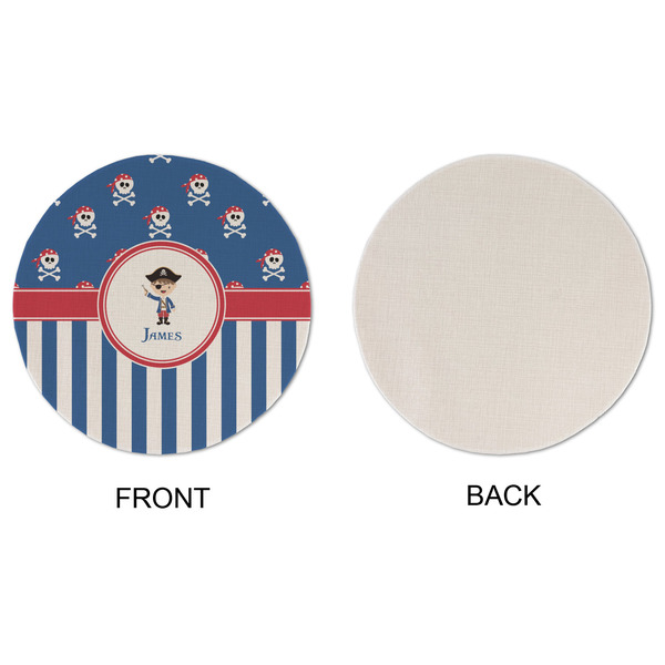 Blue Pirate Round Linen Placemats - APPROVAL (single sided)