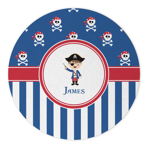 Blue Pirate Round Paper Coaster - Approval