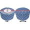 Blue Pirate Round Pouf Ottoman (Top and Bottom)