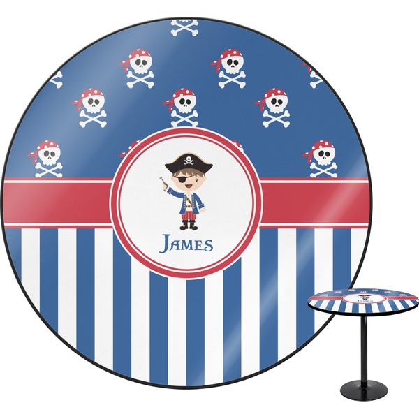 Custom Blue Pirate Round Table - 24" (Personalized)