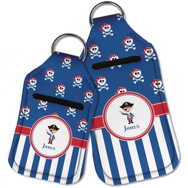 Blue Pirate Sanitizer Holder Keychain - Parent Main