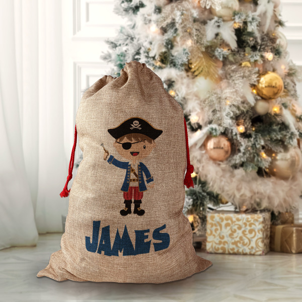 Blue Pirate Santa Bag - Lifestyle